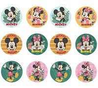 Dekora - Disco Decoración de Tartas de Cumpleaños Infantiles Mickey y Minnie Mouse - 8 cm
