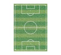 Dekora, Oblea Comestible Fútbol, Decoración Tartas de Cumpleaños Infantiles, Personaliza tu Pastel con un Terreno de Fútbol, Lámina A5