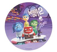Dekora, Oblea Comestible INSIDE OUT 2, Decoración para Tarta de Cumpleaños Infantiles, Adorno para Pasteles y Postres, Disco 20 CM