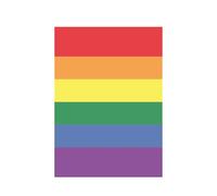Dekora, Oblea Comestible Orgullo Gay, Decoración Bandera LGTBI, Decoración para Tarta de Cumpleaños, Colores Arcoiris, Fácil de Usar (Lámina A5)