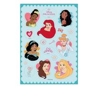 Dekora, Oblea Recortable Comestible Princesas Disney, Decoración para Tarta de Cumpleaños Infantiles, Adornos para Pasteles, Cupcakes y Otros Postres