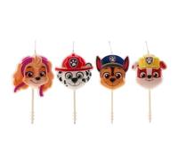 dekora - Pack de Velas de Cumpleaños Patrulla Canina Tarta - 4 Unidades