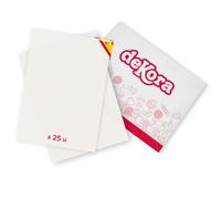 dekora - Papel Comestible A4 para Impresión - 25 Hojas - Papel de Almidón Sin Azúcar Compatible con Impresoras de Tinta Comestible - Decoración Creativa para Tartas, Galletas y Cupcakes