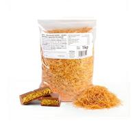 dekora - Pasta Kataifi para postres y platos salados 1kg, Kataifi fideos para chocolate dubai, Kadayif Fino y Crujiente para Repostería Árabe y Turca, sin azúcar, sin lactosa y halal