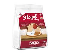 dekora Preparado de Royal Icing para galletas, Glasa Real en Polvo 300 g, Glaseado para decorar Galletas, Tartas y Cupcakes