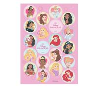 Dekora, Princesas Disney Mini Discos de Oblea, Decoraciones Comestibles para Cupcakes, Muffins y Galletas, Discos Redondos 3,4 CM