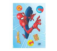 Dekora - Silueta de Oblea Comestible con Diseño de Spiderman - Decoración A5 para Tartas - Ideal para Cumpleaños y Celebraciones 14,8x21cm