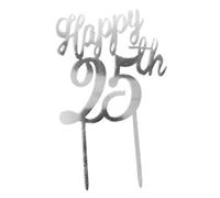 Dekora - Topper de Tartas para Decoracion Bodas de Plata con el que Poder Celebrar 25 Años de Compromiso