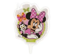 Dekora - Vela Cumpleaños para Tartas Infantiles de Minnie Mouse - 7,5 cm