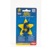Vela Cumpleaños Solidaria | Velas Especiales de Estrella - Velas Doble Deseo para Ayudar a Niños Enfermos - Número 5