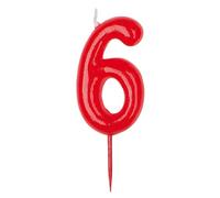 Dekora - vela de cumpleaños numero 6.