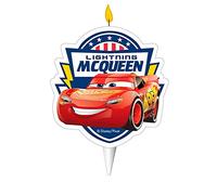 Dekora - Velas Cumpleaños Originales | Vela de Cumpleaños 2D de Rayo McQueen para Tartas Infantiles - 7,5 cm