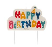 Dekora - Velas Cumpleaños Originales | Vela Happy Birthday Decoracion Cumpleaños con Letras Decorativas - 10 x 6 cm
