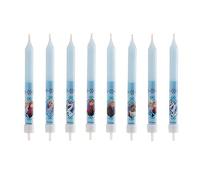 Dekora - Velas de Cumpleaños Infantiles de Frozen Disney de 9 cm - 8 unidades