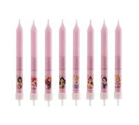 Dekora - Velas de Cumpleaños Infantiles de Princesas Disney de 9 cm - 8 unidades