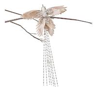 Dekorationsanhänger | 1 pieza brillante Weihnachtsvogel Anhänger | 39 x 22 cm Aufhängbare Winter- Und Weihnachtsdekoration Für, Girlande, Kaminsims, Garten, Balkon & Wand