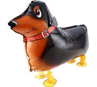 DekoRex Airwalker Walking Pets globo de aluminio animal decoración con globos (perro salchicha)