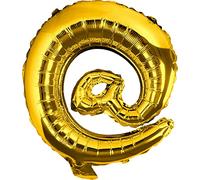 DekoRex Globo oro 40cm Aniversario de Boda Globo de Celebración (en el cartel @)