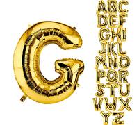 DekoRex Globo oro 40cm Globo de Celebración de Boda (Letra G)