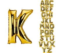 DekoRex Globo oro 82cm Globo de Celebración de Boda (Letra K)
