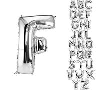 DekoRex® Letras Globo de hoja inflable para su celebración de cumpleaños o boda de helio 100 cm Letra F