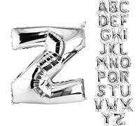 DekoRex® Letras globo de hoja inflable para su celebración de cumpleaños o boda de helio 100 cm letra Z