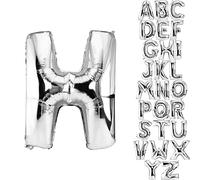 DekoRex® Letras Globo de hoja inflable para su celebración de cumpleaños o boda de helio 100 cm Letra H