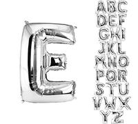 DekoRex® Letras Globo de hoja inflable para su celebración de cumpleaños o boda de helio 100 cm Letra E