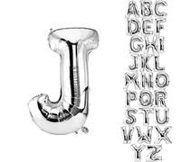 DekoRex® Letras Globo de hoja inflable para su celebración de cumpleaños o para su boda de helio 100 cm Letra J