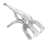 DEKTON DT20335 Soldadura de bloqueo de PLIER Plata 10 pulgadas, 250 mm, tornillo ajustable, acero duro, dientes precisos, servicio pesado.