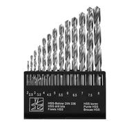 Dekton Juego de 13 brocas HSS Pro, acero de alta velocidad, tamaños de 2 a 8 mm, duradero y duradero, perforación de precisión, ideal para metal, madera y plástico, incluye caja de almacenamiento,