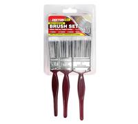 Dekton Juego de 3 Pinceles de Pintura de 1, 1.5 y 2 Pulgadas para emulsión, Capa Base y Pintura Brillante, Ideal para Bricolaje y Pintura del hogar, Viene en Embalaje de almeja