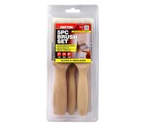 Dekton Juego de 5 pinceles de pintura de grado profesional, pinceles de 1 pulgada, 1.5 pulgadas y 2 pulgadas para acabado ultrasuave, cortar, puertas, adornos y paneles, adecuados para pinturas a base