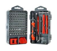 Dekton Kit de herramientas de precisión de 115 piezas, 98 puntas de destornillador, mango de 17 accesorios de desmontaje, eje de extensión flexible, barra de extensión, pinzas, herramientas de palanca