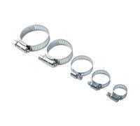 Dekton Surtido de 26 abrazaderas de manguera de acero inoxidable | Múltiples tamaños | Ajustable y resistente a la corrosión | Ideal para proyectos de fontanería, automoción y bricolaje | Construcción