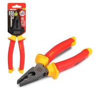 DEKTON VDE - Alicates combinados de 8 pulgadas, agarre aislado profesional para electricistas, corta cables suaves y duros, bordes de corte largos para cables más gruesos, manejo seguro de materiales