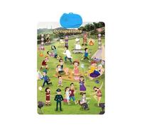 Del alfabeto hablando - Tabla de aprendizaje de inglés para pared, cartel de aprendizaje interactivo | Mural educativo para el jardín de infantes, el jardín de infantes, la escuela en el pero