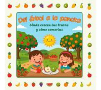 Del árbol a la pancita: Dónde crecen las frutas y cómo comerlas: Descubre los tesoros de la naturaleza: Una guía llena de color para niños pequeños y de preescolar.