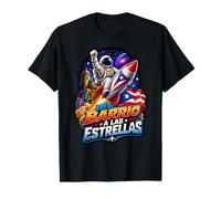 del Barrio a Las Estrellas Cohete Astronauta Puertorriqueño Camiseta