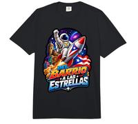 del Barrio a Las Estrellas Cohete Astronauta Puertorriqueño Comfort Colors Adult Heavyweight T-Shirt