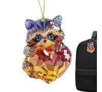 del Coche, Ornamento de San Valentín Light Fairy Garland & Banner Vista Print Animal Lindo 2D del Coche de San Valentín, decoración del Llavero, Ornamento en Forma de corazón, p