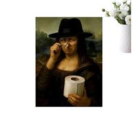 Del De Lisa | Cuadro Sobre Lienzo De 30 X 40 Cm, Divertido De Pared Divertido De Lisa, Obra De Monástica, Esta Pieza Retrata Su, Dormitorio, Escuela, Hot