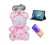 del enchufe del teléfono - Oso de dibujos animados Acrílico Teléfono Protector de cubierta - Portable Charge Port Cover, colgador de teléfono, pequeño del teléfono móvil para tabletas