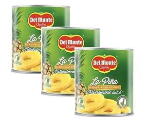 Del Monte - Piña en su Jugo en Rodajas 3 x 825 gr