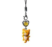 del teléfono del gato, pulsera llavero, accesorio antipérdida de gato para adulto teléfono llaves bolso, Se référer au descriptif, Aleación + acrílico, Consulte la descripción