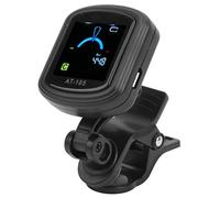 Delaman Afinador de guitarra USB con clip, 12 temperamentos iguales, batería recargable integrada de 110 mAh, afinador de guitarra USB para violín y ukelele, AT105