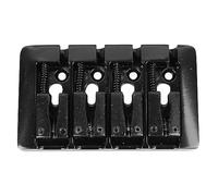 Delaman Bass Accory - Puente de bajo eléctrico en forma de L, 4 cuerdas de metal de alta masa para instrumentos musicales, color negro