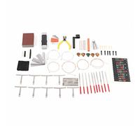 Delaman Kit de configuración de guitarra, kit de herramientas de reparación de guitarra, juego de mantenimiento profesional con pines de puente, llave hexagonal, acories para configuración de