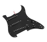 Delaman Kit de guitarra eléctrica, kit de guitarra eléctrica, 1 juego de golpeador, sistema de puente de cubierta trasera para guitarras estilo ST, componentes de montaje completos para construcciones