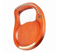 Delaman lyre16string - Arpa de lira de madera maciza de caoba de 16 cuerdas, con bolsa de transporte, llave de afinación, paño de limpieza, 24 x 12 x 4 pulgadas, ideal para música clásica